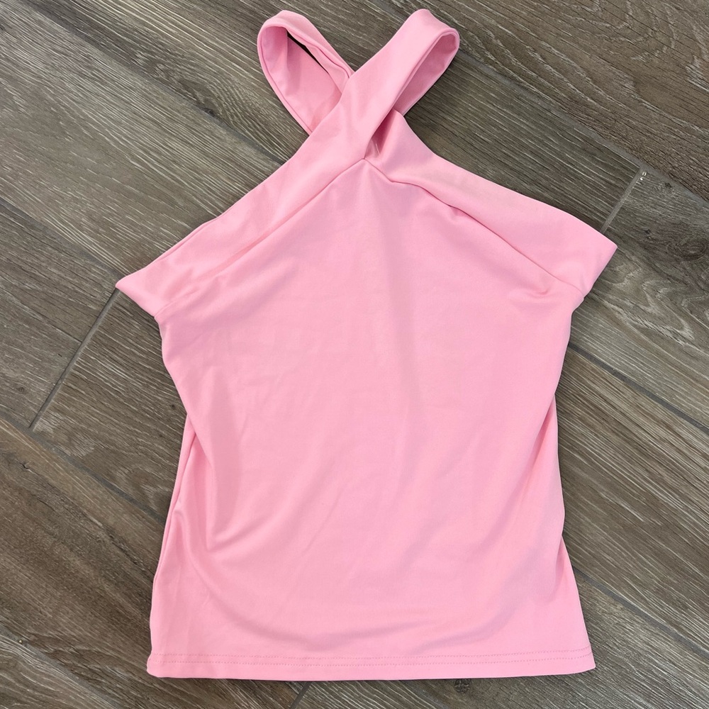 SHEIN Soft Pink Casual Top